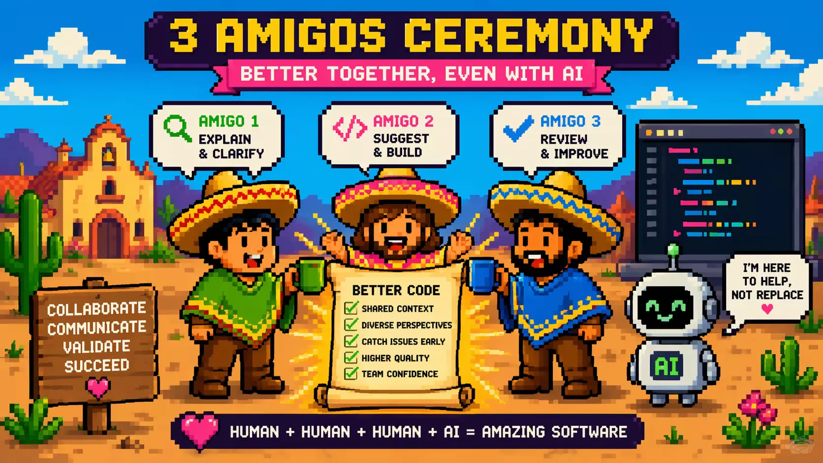 3 amigos human